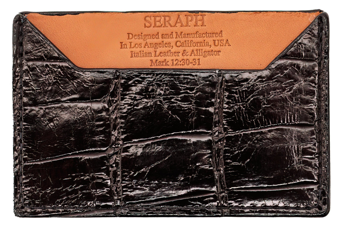 Wallet, Alligator with Italian leather (large pattern)