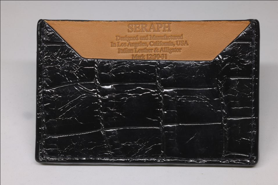 Wallet, Alligator with Italian leather (large pattern)