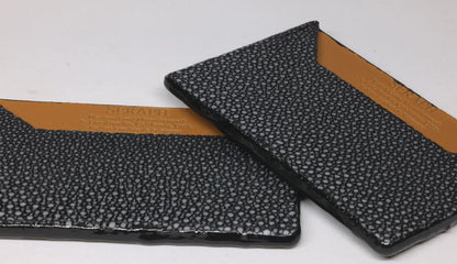 Wallet, Sanded Stingray with Italian leather