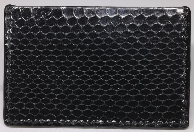 Wallet, Snake with Italian leather