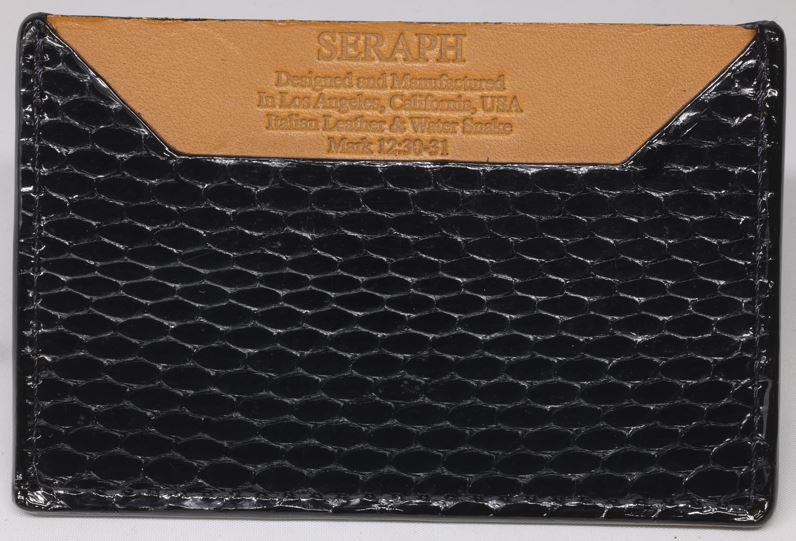 Wallet, Snake with Italian leather