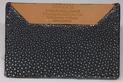 Wallet, Sanded Stingray with Italian leather
