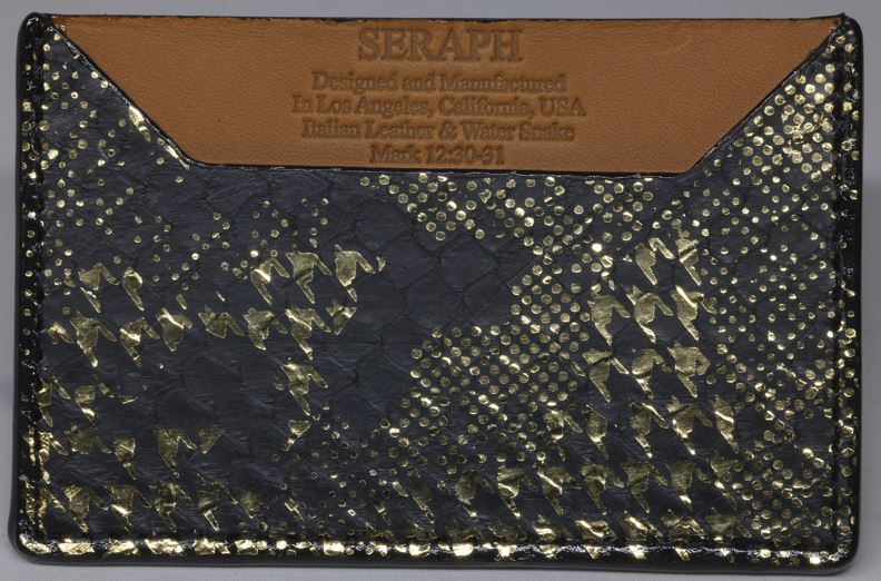 Wallet, Snake with Italian leather