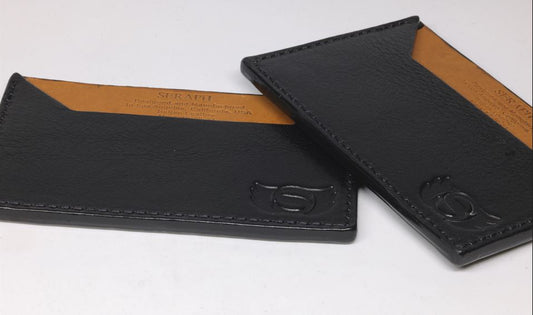 Wallet, Black Italian leather with Italian leather lining