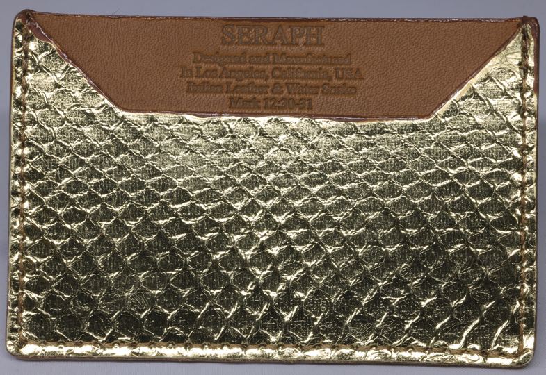 Wallet, Snake with Italian leather