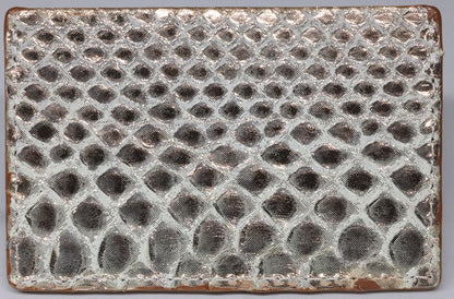 Wallet, Pink and White Metallic Python with Italian leather (large pattern)