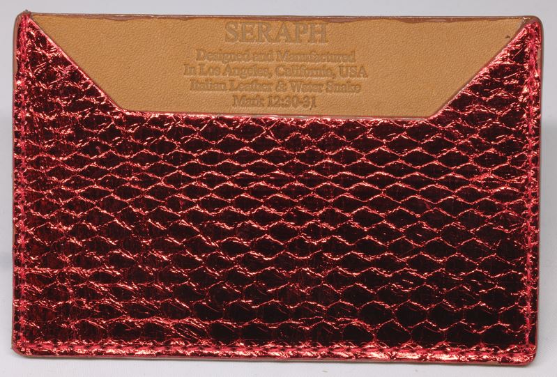 Wallet, Snake with Italian leather