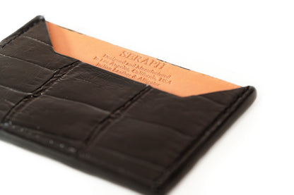 Wallet, Alligator with Italian leather (large pattern)
