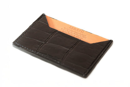 Wallet, Alligator with Italian leather (large pattern)