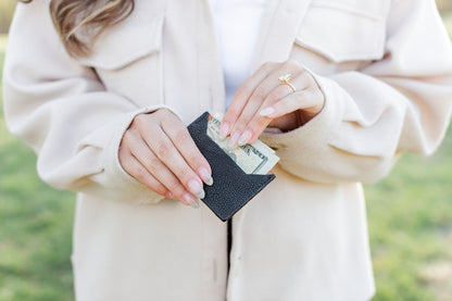 Wallet, Sanded Stingray with Italian leather