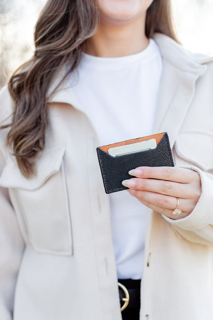 Wallet, Sanded Stingray with Italian leather