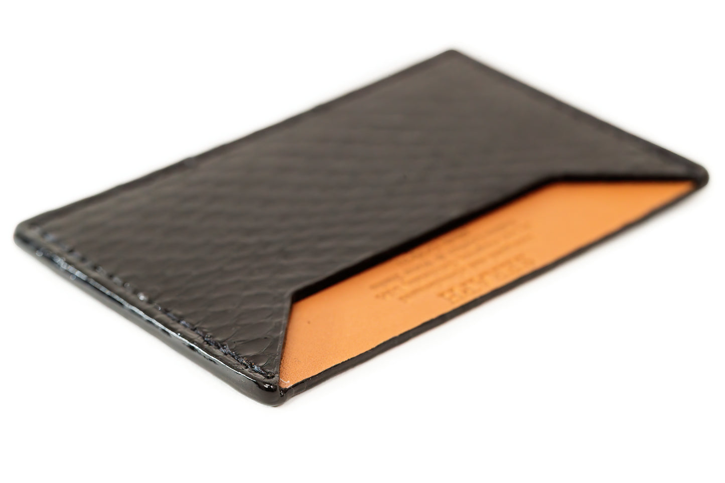 Wallet, Black Water Snake with Italian leather