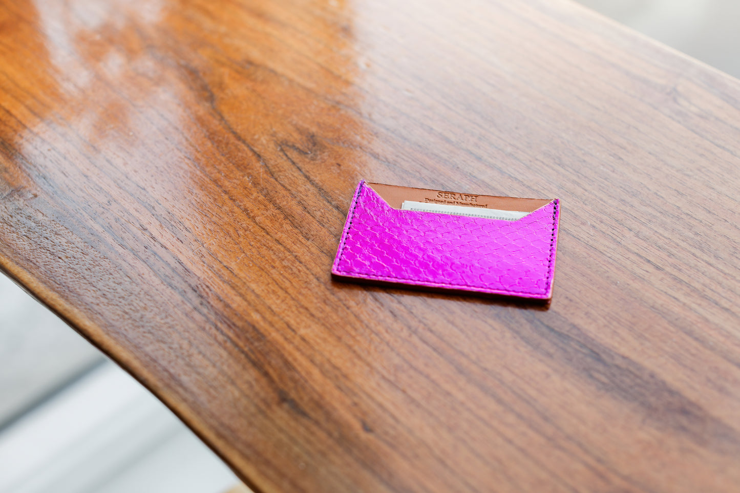 Wallet, Snake with Italian leather
