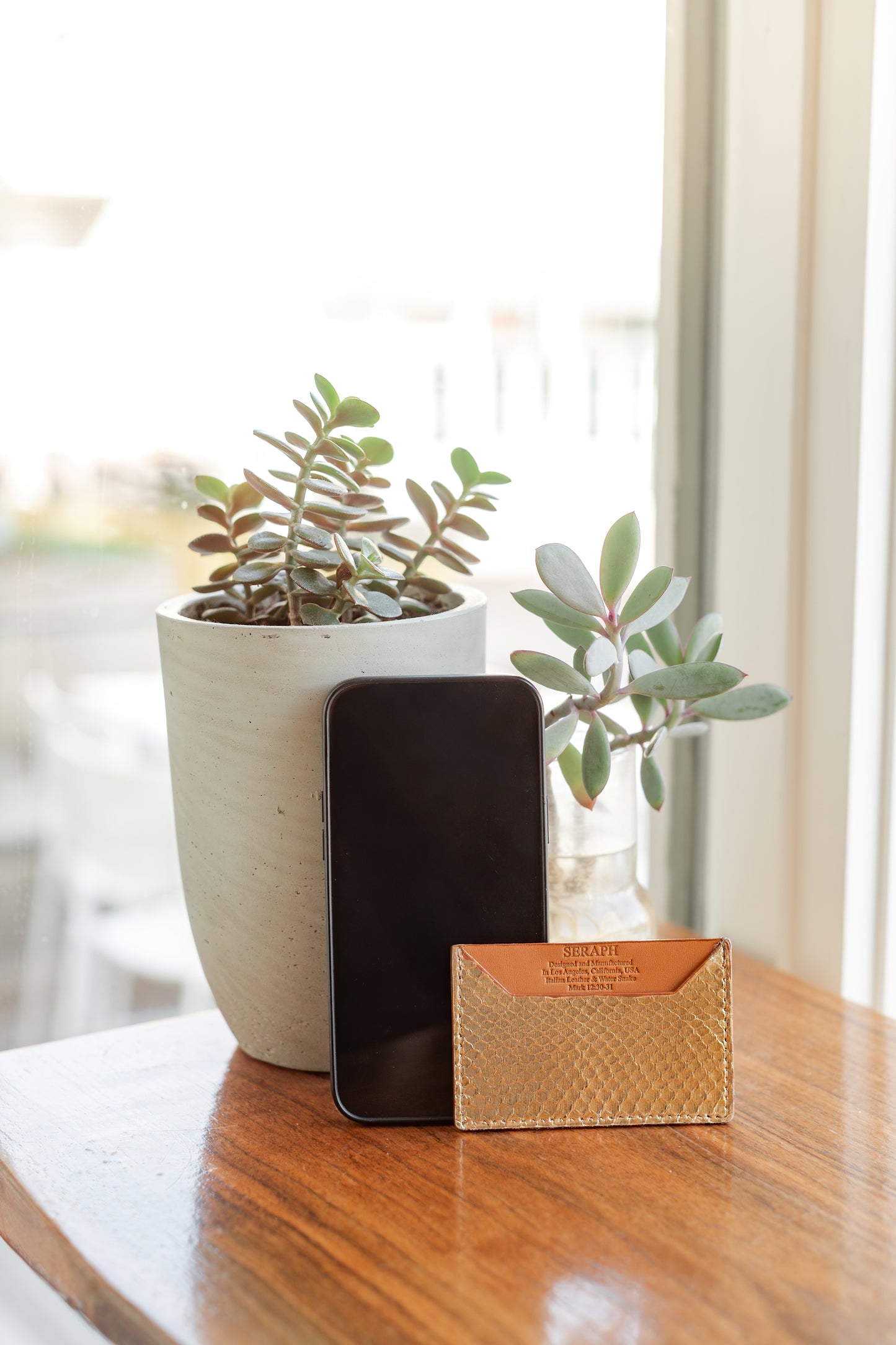 Wallet, Snake with Italian leather