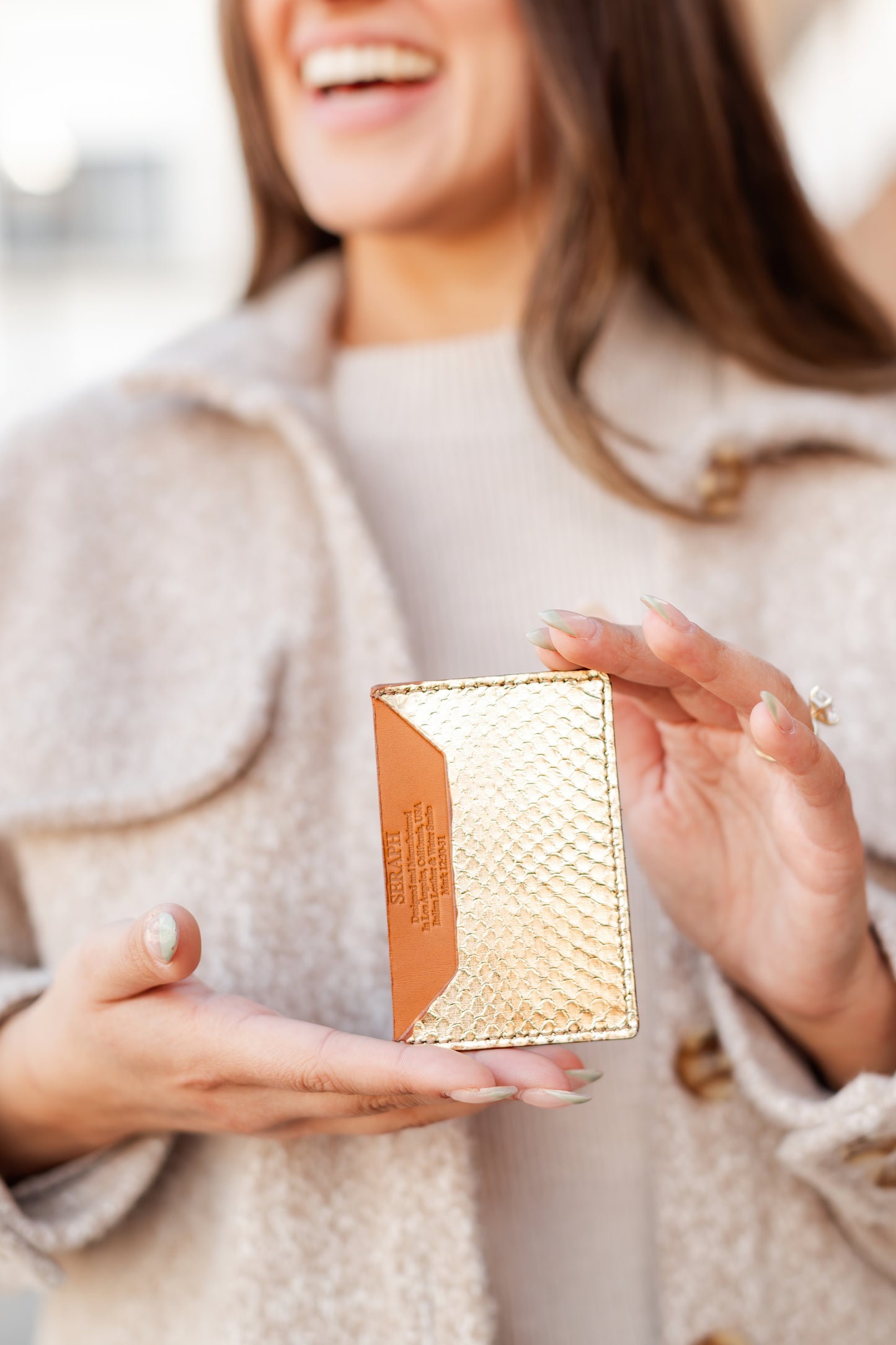 Wallet, Snake with Italian leather