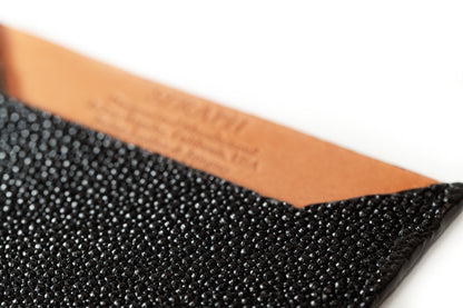 Wallet, Bumpy Stingray with Italian leather