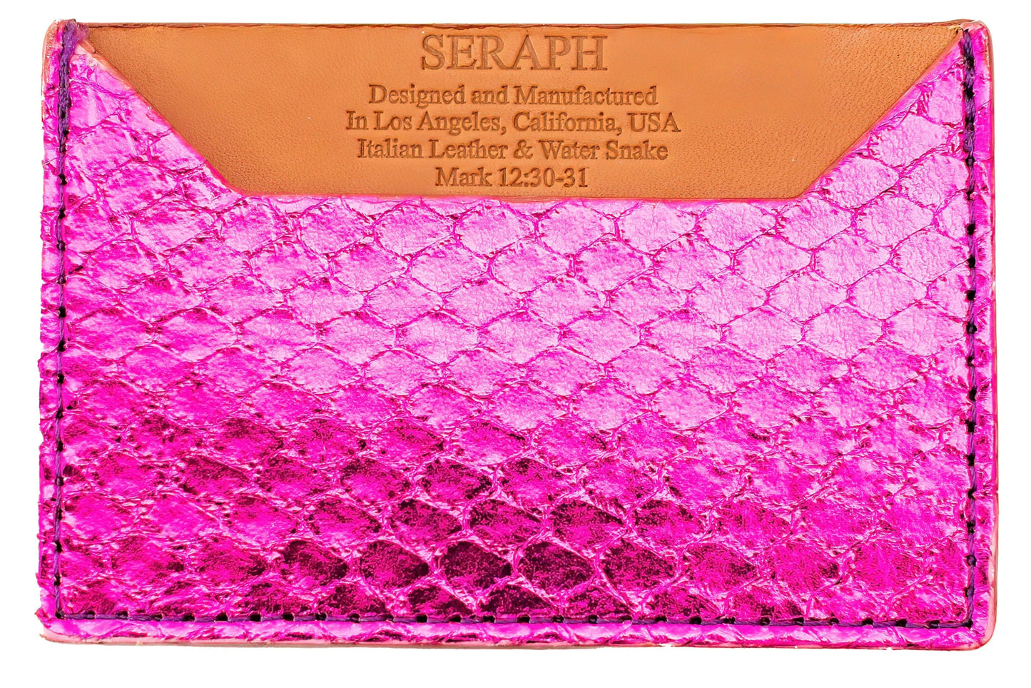 Wallet, Snake with Italian leather