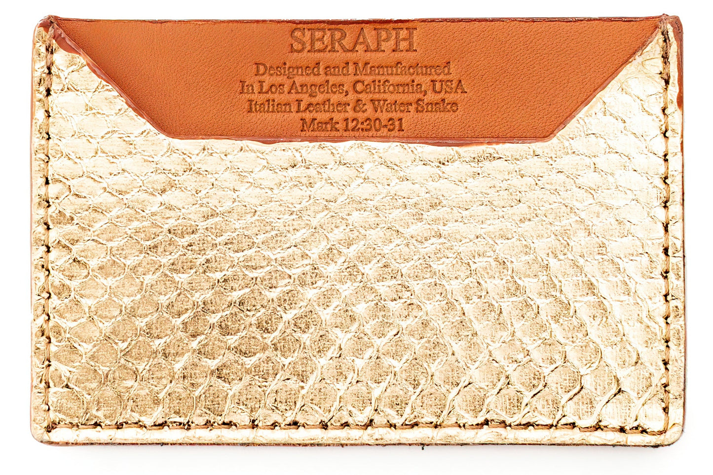 Wallet, Snake with Italian leather