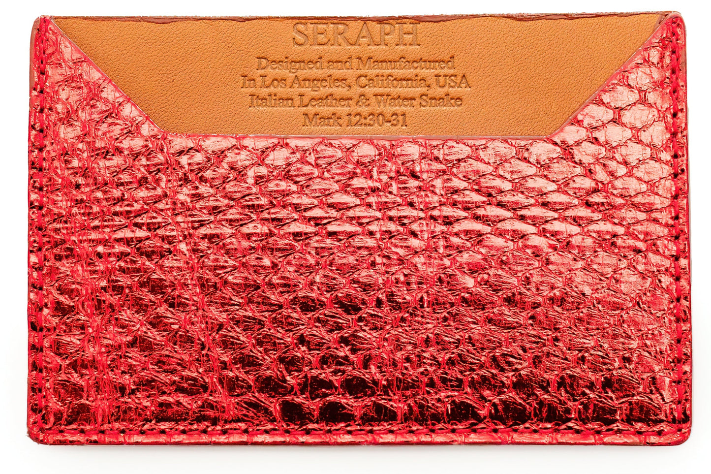 Wallet, Snake with Italian leather
