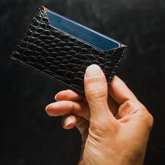 Wallet, Alligator with Italian leather (small pattern)