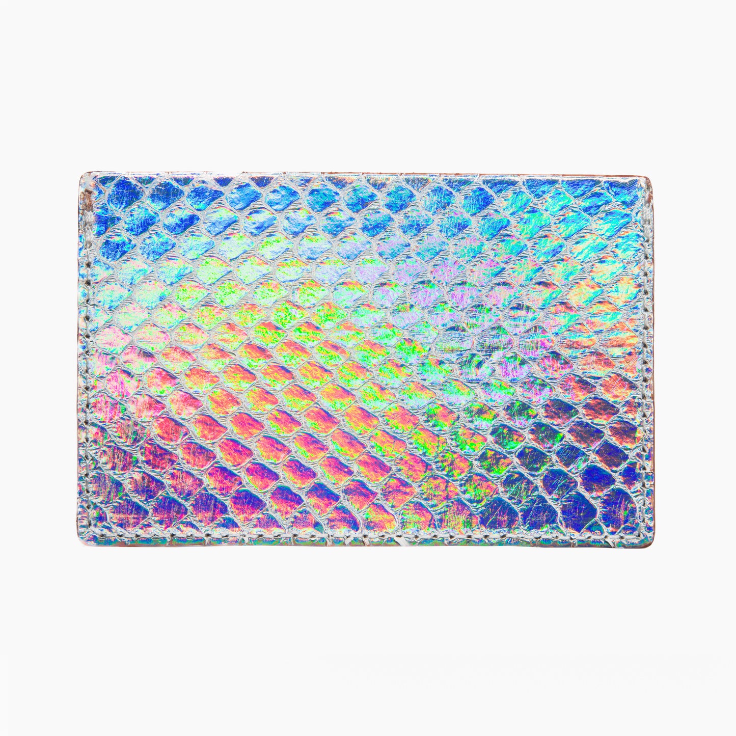 Wallet, Iridescent Peral Snake with Italian leather