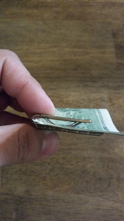 Money Clip bronze & leather