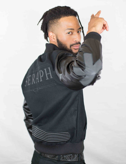 Blackl Letterman Jacket