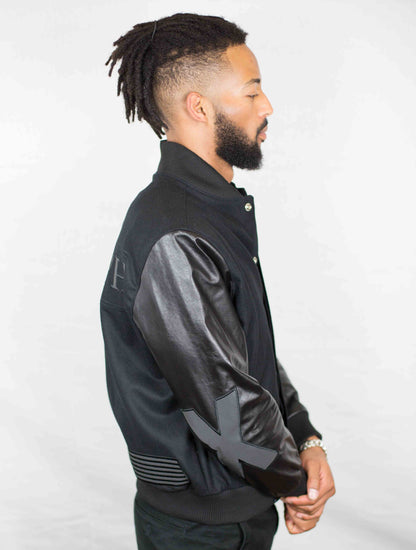 Blackl Letterman Jacket