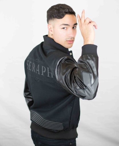 Blackl Letterman Jacket