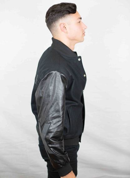 Blackl Letterman Jacket