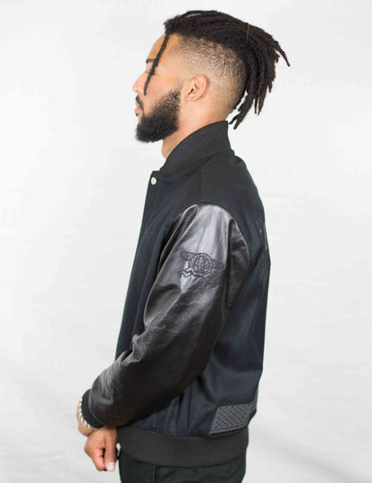 Blackl Letterman Jacket