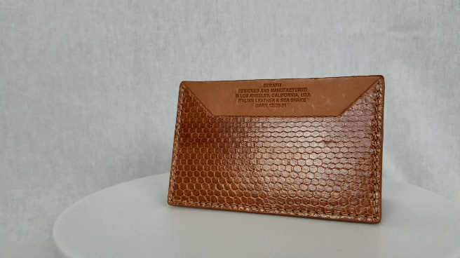 Wallet, Sea Snake, Italian leather