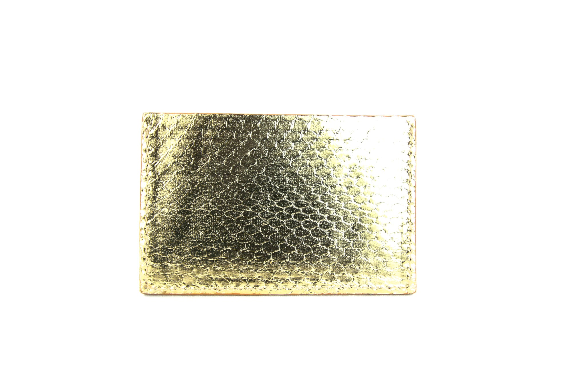 Wallet, Gold Viper Snake, Italian leather